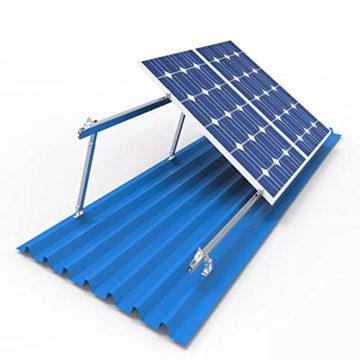 Solarpanel Halterung, Aufständerung Solarmodul 0-40° Individuell Verstellbar Flachdach Befestigung Montage,Befestigung Winkel für Solarmodul 100W - 400W, Aufsteller Solar 500W - 3