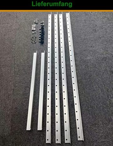 Solarpanel Halterung Groß, 45 Zoll Solarmodul Halterung,1140mm Befestigung solarmodul, Dachhalterungen Solarmodule unterstützt 400W-600W PV, balkonkraftwerk halterung balkon Aufständerung - 7