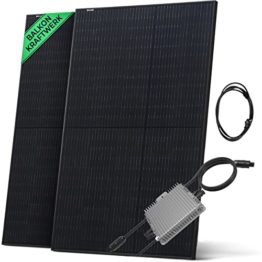 Solarway Balkonkraftwerk 600W Komplett Steckdose | Solaranlage Komplettset | 2x395W JaSolar-Module, Deye Wechselrichter mit APP/WIFI + Zubehör | Plug&Play | genehmigungsfrei - 1