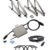 Trango komplett Set Plug & Play Balkonkraftwerk ST-0600W-BK3 inkl. 600-Watt Mikro-Wechselrichter, 2x 400Wp Solarpanel, 1x 3m Anschlusskabel, Betteri BC01 Female & Endkappe, Solaranlage VDE-AR-N 4105 - 4