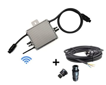 Trango komplett Set Plug & Play Balkonkraftwerk ST-0600W-BK3 inkl. 600-Watt Mikro-Wechselrichter, 2x 400Wp Solarpanel, 1x 3m Anschlusskabel, Betteri BC01 Female & Endkappe, Solaranlage VDE-AR-N 4105 - 7