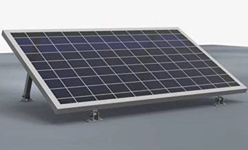 TRANGO ST-0003 Vario verstellbare ALU Solarmodul Halterung, Solarpanel Befestigung für Flachdach, Wand, Boot, Wohnmobil, senkrecht - waagerecht Universal-Aufstelle mit stufenlos Neigungswinkel 10°-60° - 7