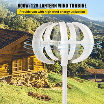 VEVOR Windgenerator 600 W 12 V Solargenerator Turbine Generator Laterne tragbar - 2