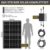 WATTFABRIK Balkonkraftwerk 600W Steckdose - Solaranlage Komplettset - Die Originale Balkon Solaranlage - 2x 385W Solarmodule, 1x 600W Wechselrichter Hoymiles & Zubehör - Photovoltaik Komplettanlage - 6