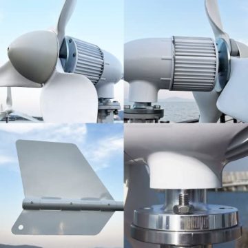 Windkraftanlage 2000W Windgenerator 24V 48V Windturbine 3-Klingen Windkraft Generator -mit MPPT Laderegler Stromwindrad Wind Stromerzeuger für Heimen Wohnmobilen - 2