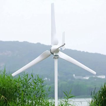 Windkraftanlage 2000W Windgenerator 24V 48V Windturbine 3-Klingen Windkraft Generator -mit MPPT Laderegler Stromwindrad Wind Stromerzeuger für Heimen Wohnmobilen - 6