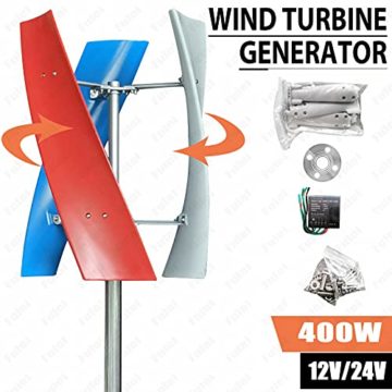 Windturbinen Generator 400W 12V Wendel Windkraftanlage mit Laderegler Windgenerator Kit für Boote Pavillons Kabinen - 3