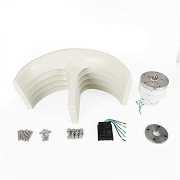 WLQWER Windgenerator Windkraftanlage Windturbine Lantern Vertikale Axis, Haushalt Laterne Vertikale Windgenerator 200W 12V/24V Windgenerator,12v - 5