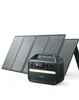 Anker 555 Powerstation mit 2*100W Solarpanel, 1024Wh LiFePO4 Batterien, 1000W tragbare Solargenerator, 3 USB-C PD Anschlüsse mit 100W, Balkon Solaranlage, Powerhouse für Camping, Stromausfälle, Balkon - 1