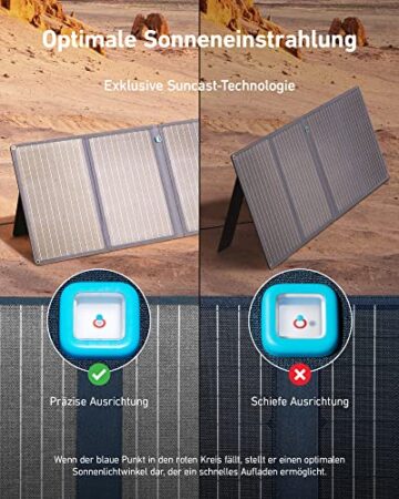 Anker 555 Powerstation mit 2*100W Solarpanel, 1024Wh LiFePO4 Batterien, 1000W tragbare Solargenerator, 3 USB-C PD Anschlüsse mit 100W, Balkon Solaranlage, Powerhouse für Camping, Stromausfälle, Balkon - 7