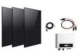 NAKA Goodwe GW1000-XS Balkonkraftwerk 1215W 1000W Komplettset Steckfertig Solar-PV Solarmodul Solaranlage Balkon Photovoltaik Komplettanlage Balkonsolaranlagen Komplett 3x Solar 405W Wi-Fi - 1