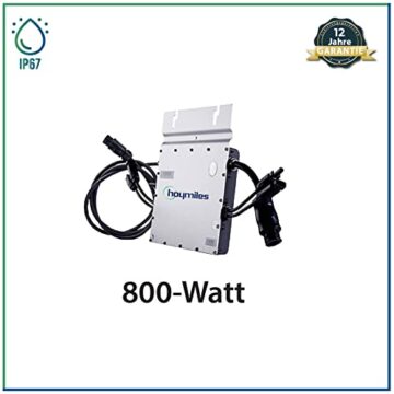 Solar-PV 1000W Balkonkraftwerk Photovoltaik Solaranlage – Mit EPP 500W Solarmodule und Hoymiles 800W Mikrowechselrichter - 4
