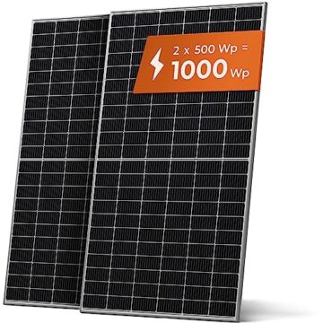 Solarway Balkonkraftwerk 1000W Komplett Steckdose, 600W/800W/1000W Ausgang einstellbar, 2 x 500W JaSolar-Module, 1 x Deye 1000W Wechselrichter mit APP&WiFi, Plug&Play (1000.2, watts) - 7
