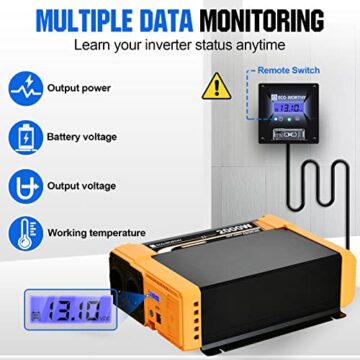 ECO-WORTHY 2.72kW·h Solarsystem, 680W 12V Solaranlage Komplettset für Wohnmobil: 4 Stücke 170W Solarmodul + 40A MPPT Laderegler + 2 Stücke 100Ah Lithiumbatterie + 2000W Wechselrichter - 4