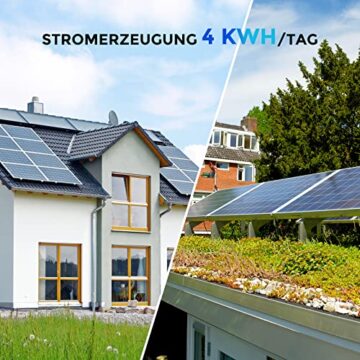 Renogy Solaranlage Komplettset,Balkonkraftwerk Inselanlage 1050W 12V 4Kwh Garten,Balkon,Dach:6*175W Solarpanels,1*2000W Reiner Sinus Wechselrichter,2*100Ah Batterie Bluetooth,100A MPPT Laderegler - 2